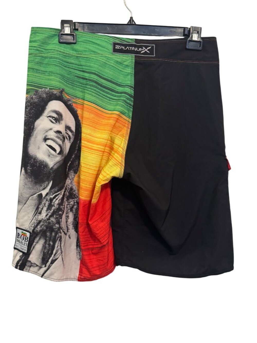 Billabong Bob Marley Collaboration Rasta Boardshorts Size 34 Platinum X